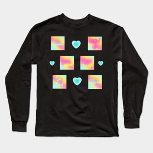 Blue Hearts and Teen Spirits Long Sleeve T-Shirt